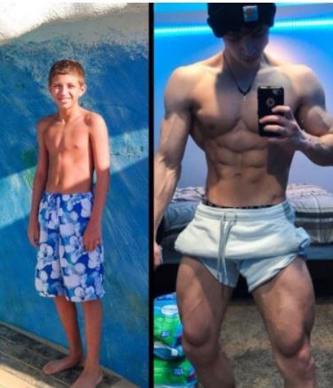 Charlie_lifefitness In Childhood vs Now